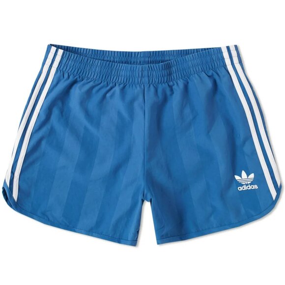 NWT adidas Originals Core Blue Retro Football Shorts XL | Vintage-Inspired, Rare - Picture 7 of 7